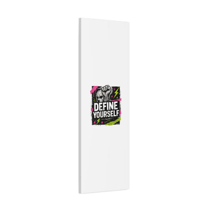 Define Yourself Canvas Wall Art — Bold Motivational Matte Print-Canvas-Haxberry-Printify