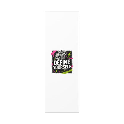 Define Yourself Canvas Wall Art — Bold Motivational Matte Print-Canvas-Haxberry-Printify