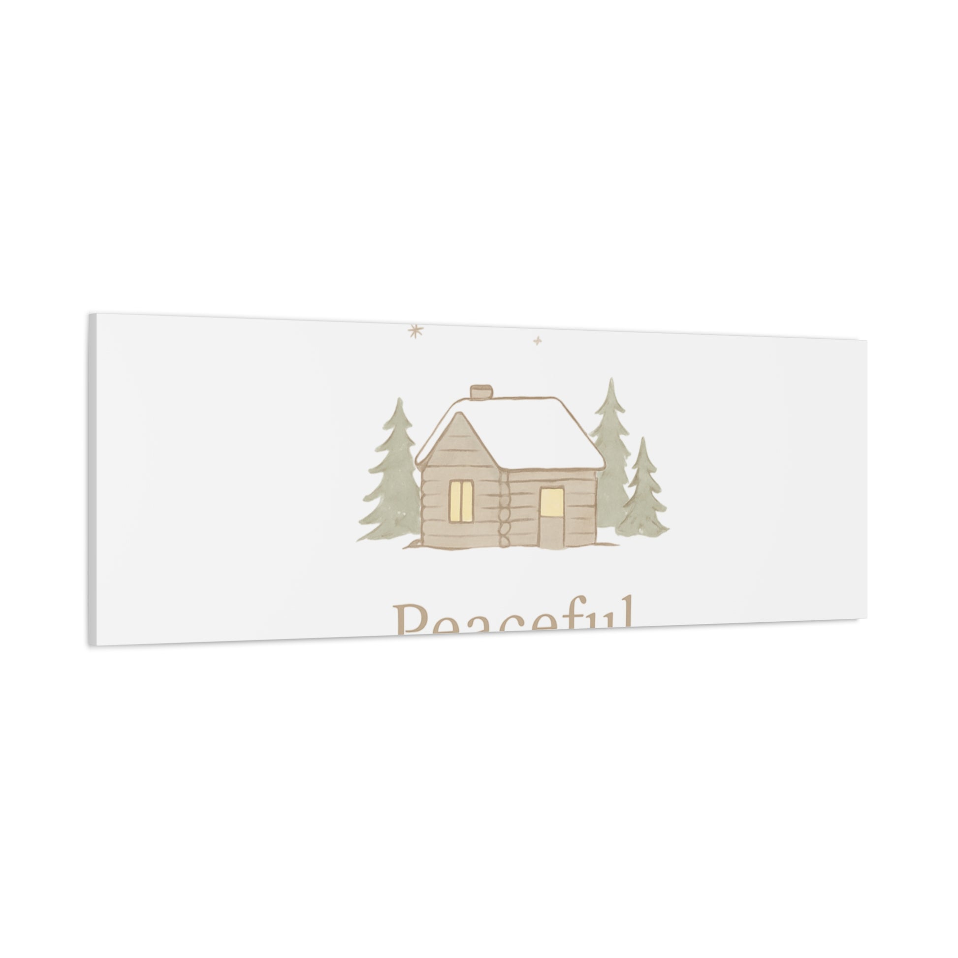 Peaceful Moments Cabin Canvas-Canvas-Haxberry-Printify