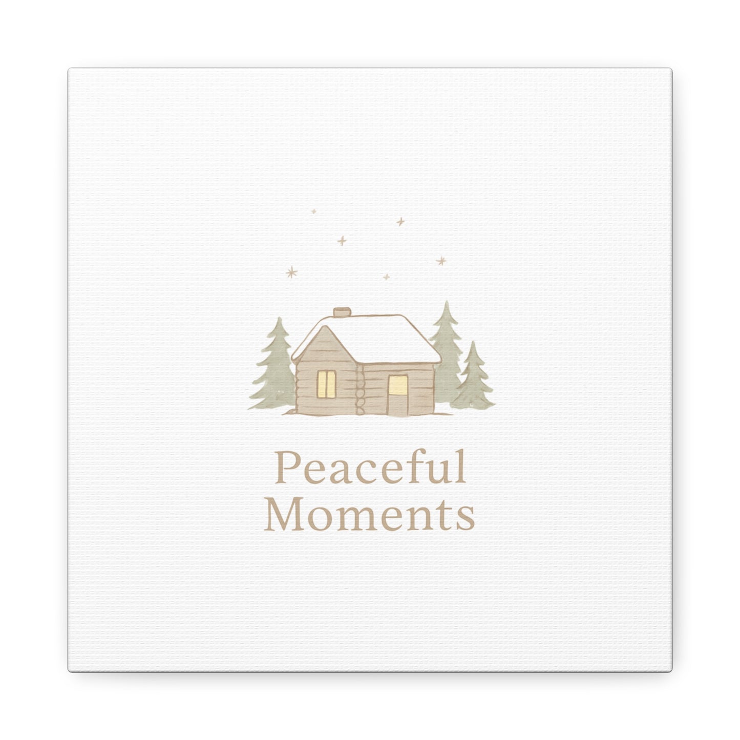Peaceful Moments Cabin Canvas-Canvas-Haxberry-Printify