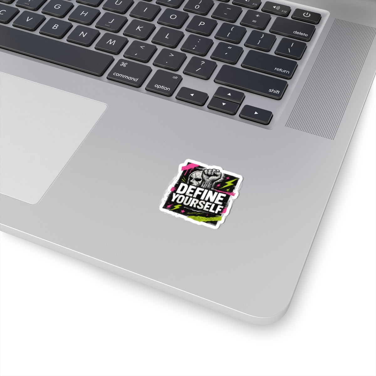 Define Yourself Kiss-Cut Sticker — Bold Punk Empowerment Decal-Paper products-Haxberry-Printify