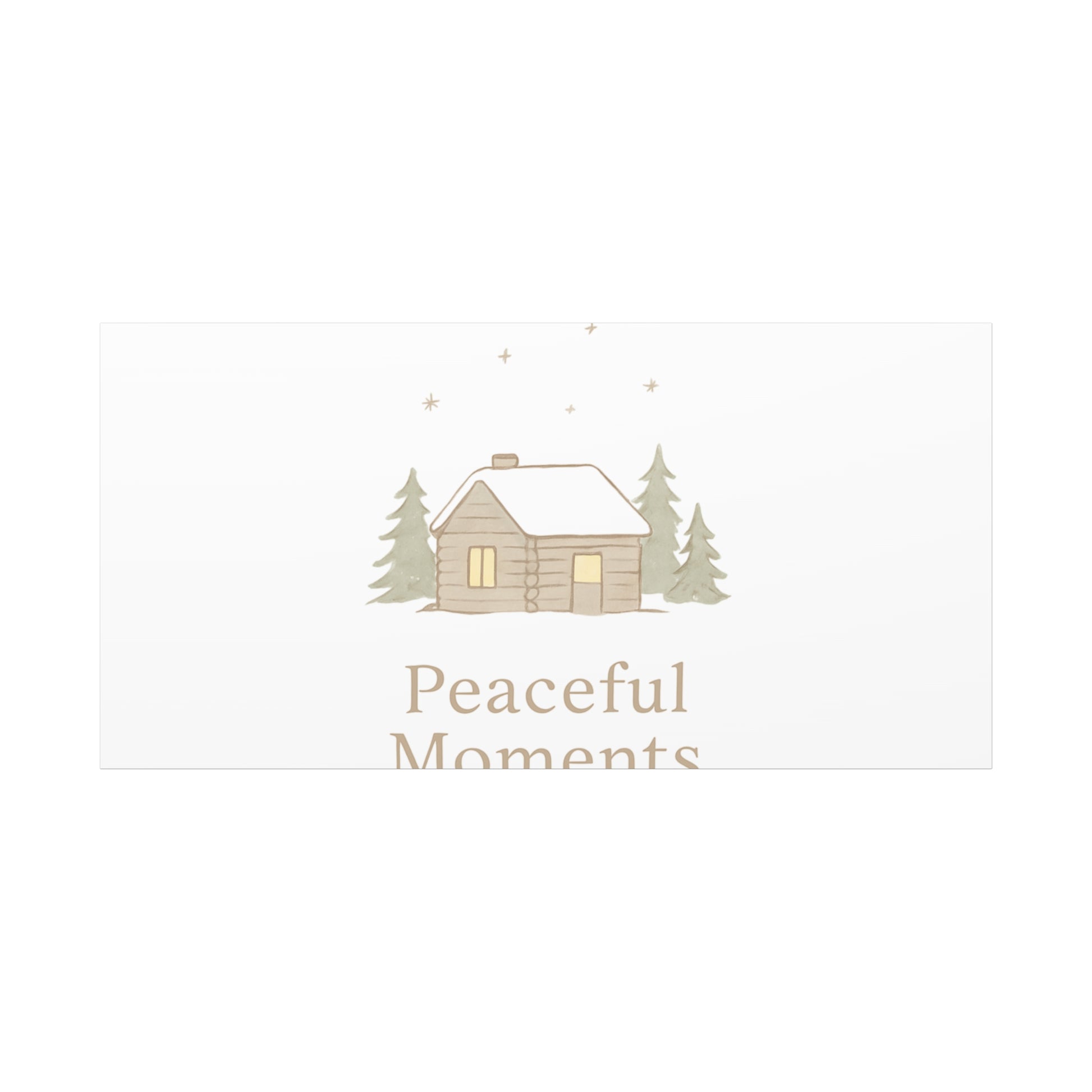 Peaceful Moments Cabin Canvas-Canvas-Haxberry-Printify