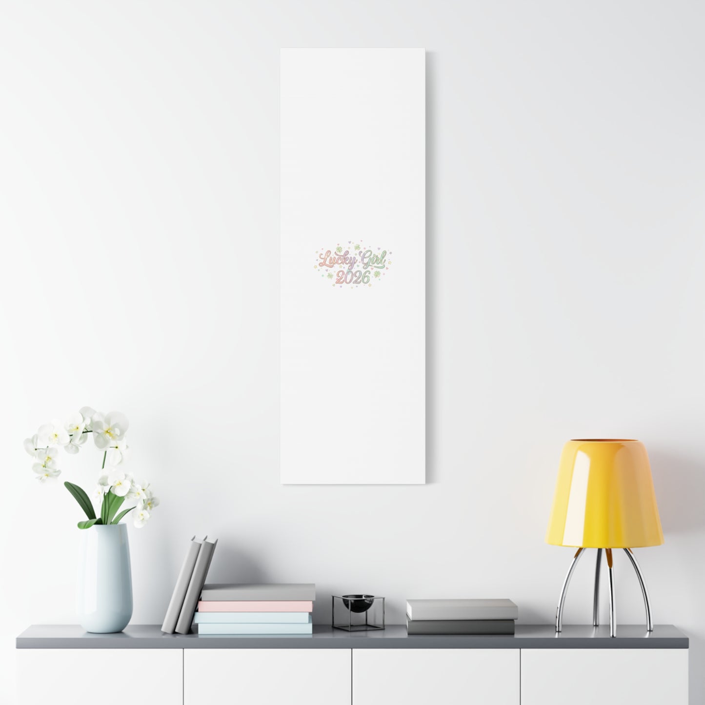 Lucky Girl 2026 Canvas | Manifest Luck, Lucky Charms Wall Art-Canvas-Haxberry-Printify