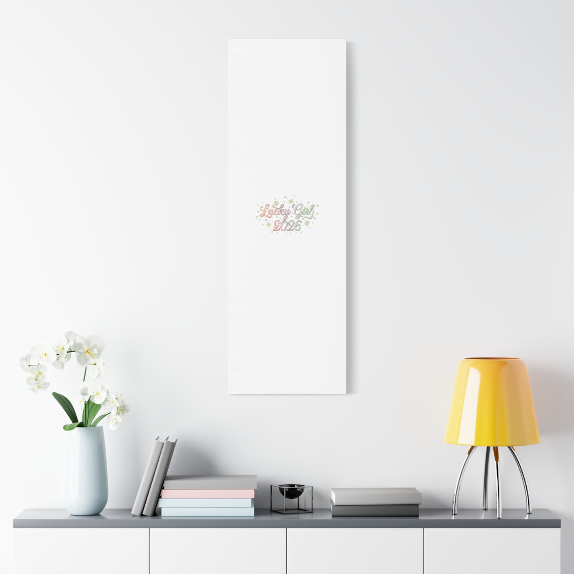 Lucky Girl 2026 Canvas | Manifest Luck, Lucky Charms Wall Art-Canvas-Haxberry-Printify