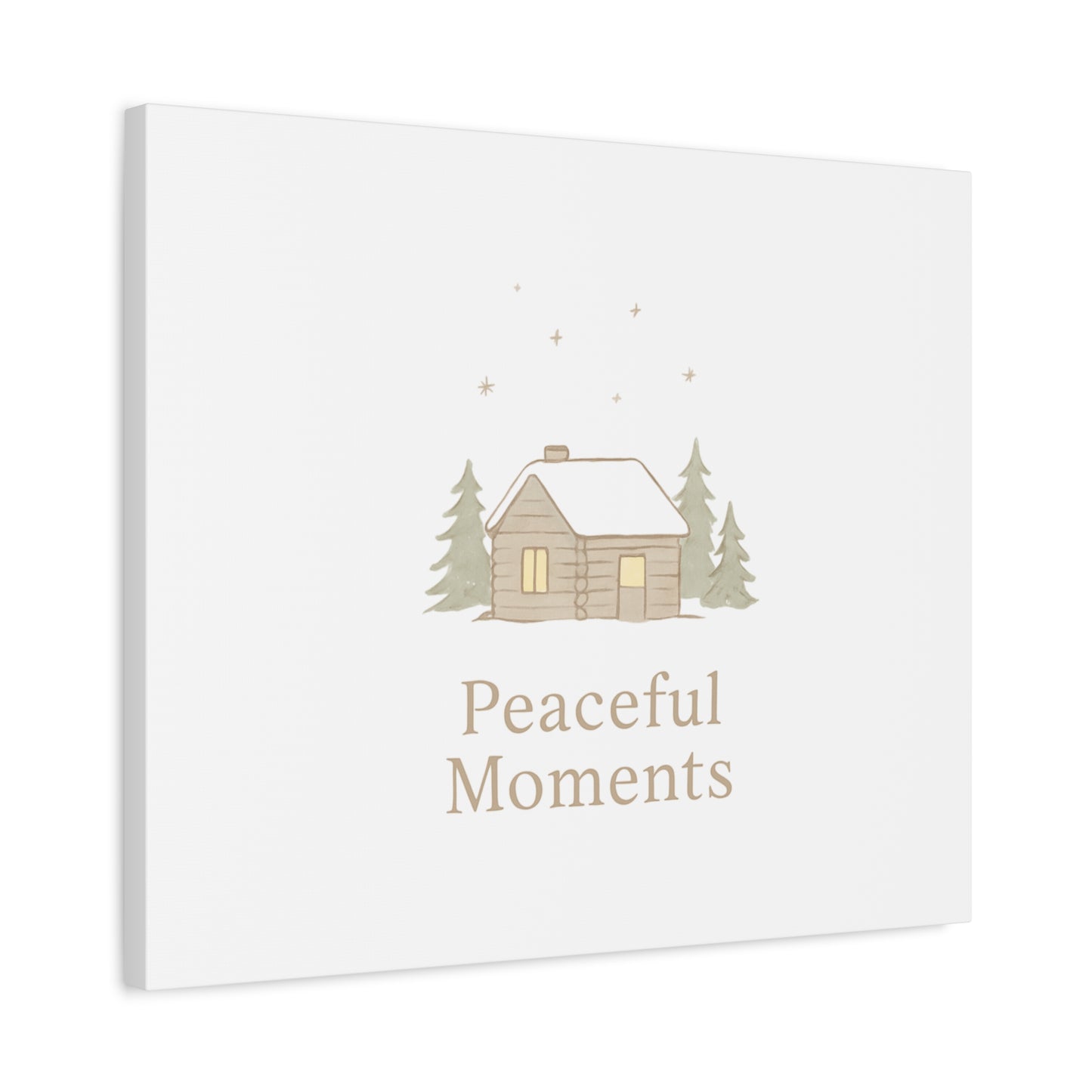 Peaceful Moments Cabin Canvas-Canvas-Haxberry-Printify