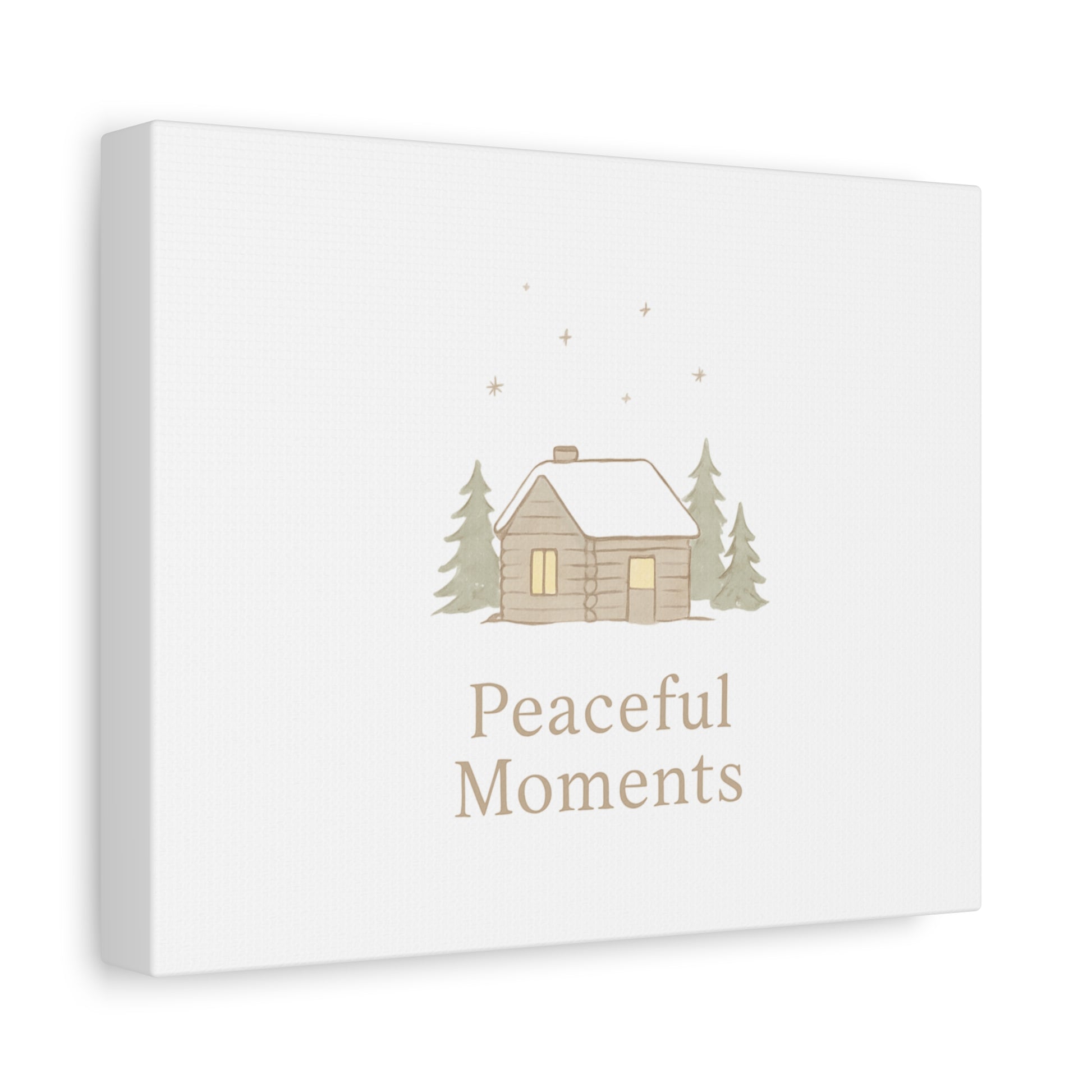 Peaceful Moments Cabin Canvas-Canvas-Haxberry-Printify