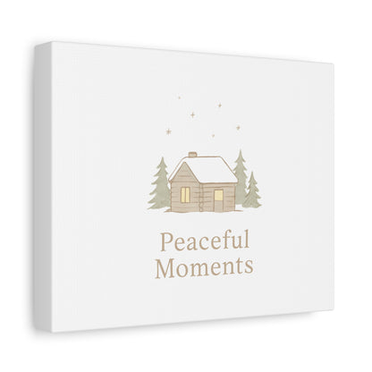 Peaceful Moments Cabin Canvas-Canvas-Haxberry-Printify