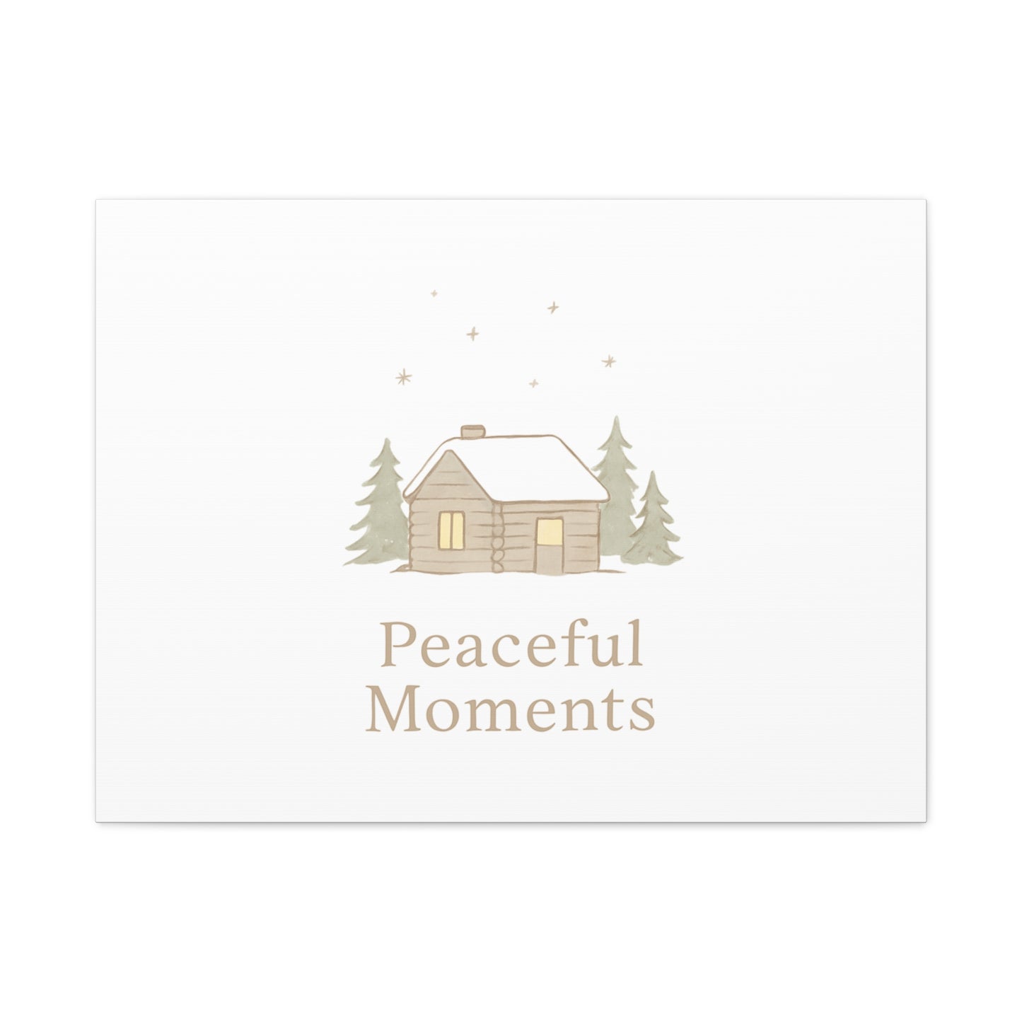 Peaceful Moments Cabin Canvas-Canvas-Haxberry-Printify