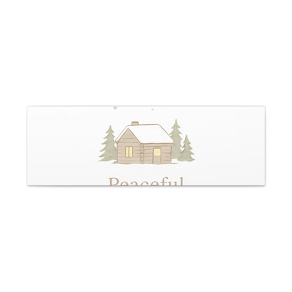 Peaceful Moments Cabin Canvas-Canvas-Haxberry-Printify