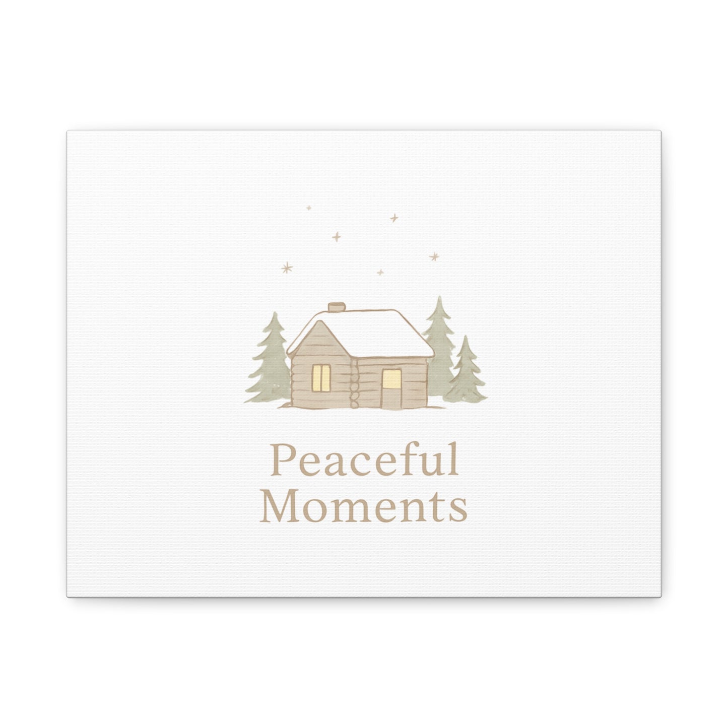 Peaceful Moments Cabin Canvas-Canvas-Haxberry-Printify