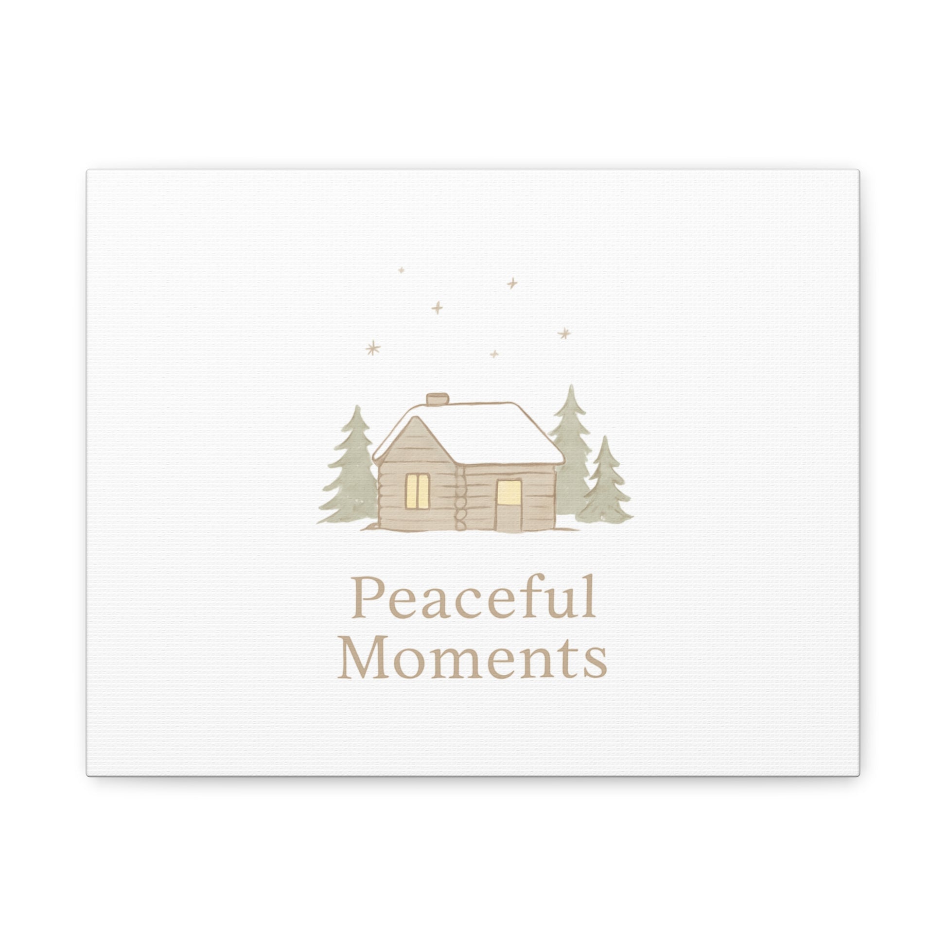 Peaceful Moments Cabin Canvas-Canvas-Haxberry-Printify