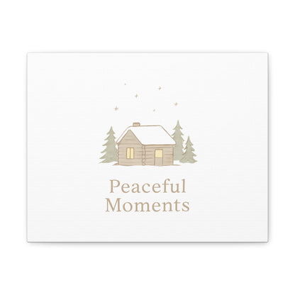 Peaceful Moments Cabin Canvas-Canvas-Haxberry-Printify