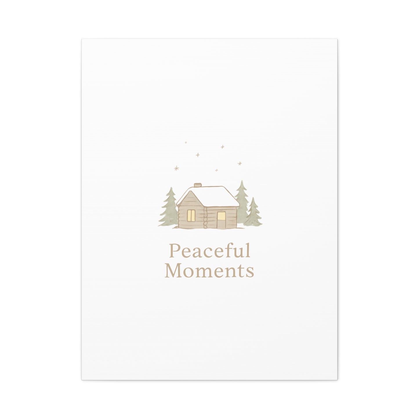 Peaceful Moments Cabin Canvas-Canvas-Haxberry-Printify