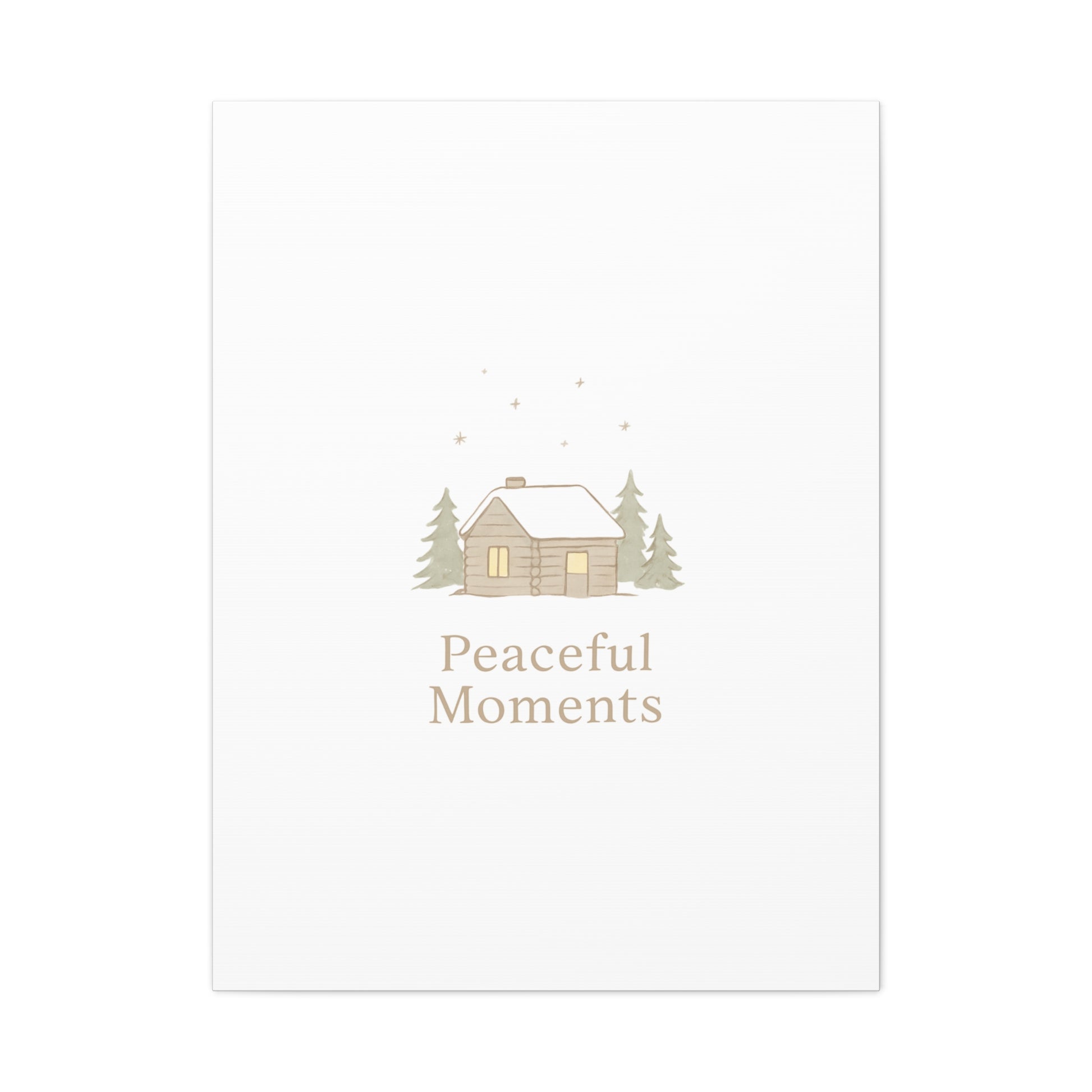 Peaceful Moments Cabin Canvas-Canvas-Haxberry-Printify