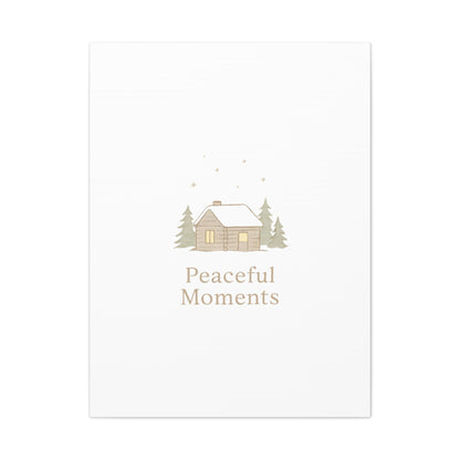 Peaceful Moments Cabin Canvas-Canvas-Haxberry-Printify