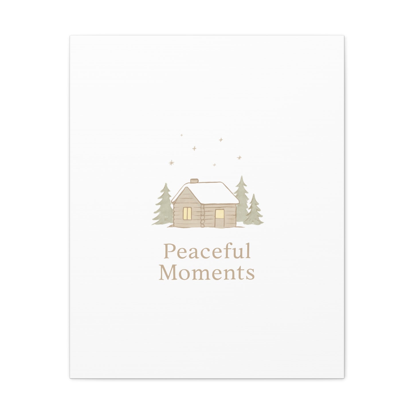 Peaceful Moments Cabin Canvas-Canvas-Haxberry-Printify