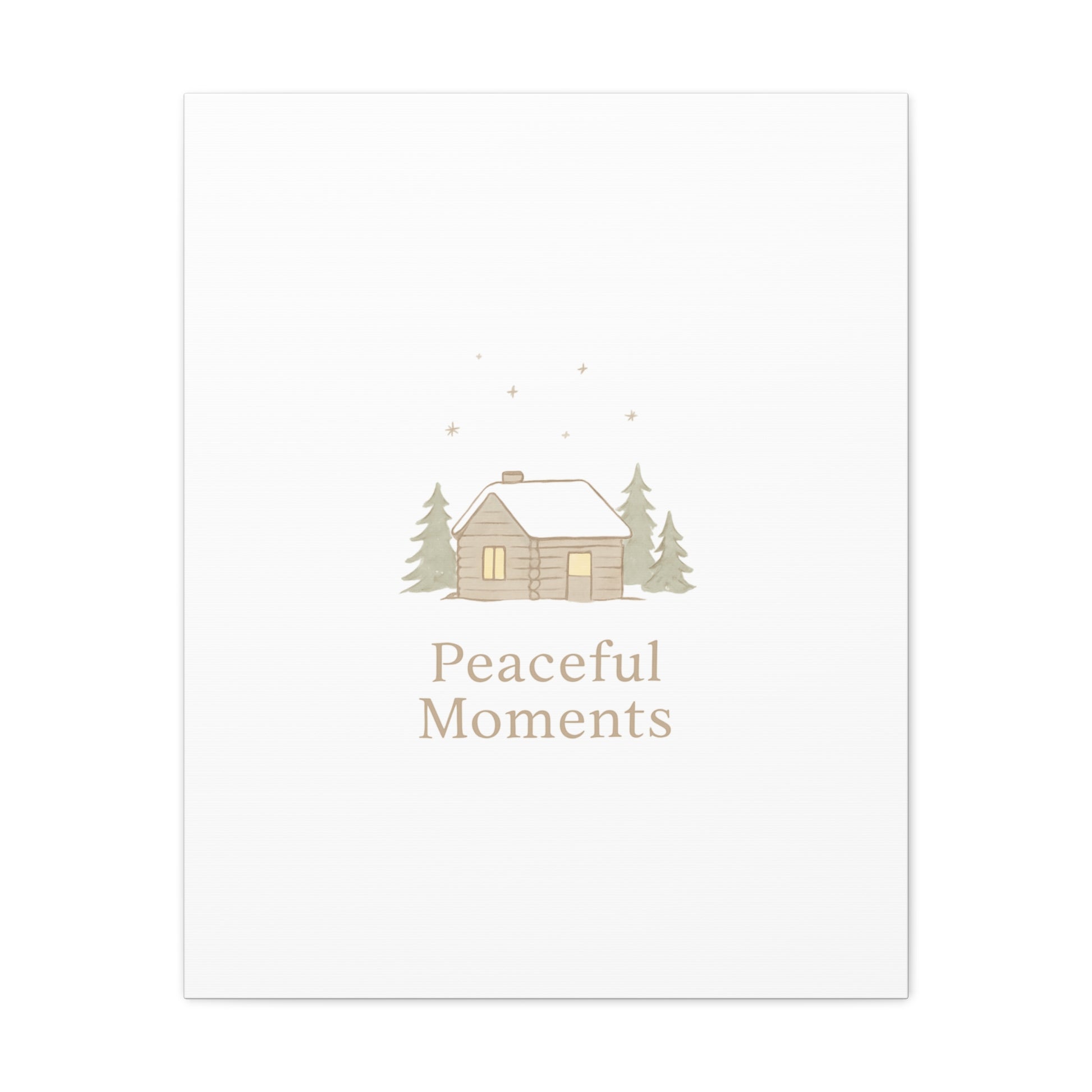 Peaceful Moments Cabin Canvas-Canvas-Haxberry-Printify