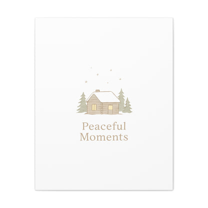 Peaceful Moments Cabin Canvas-Canvas-Haxberry-Printify