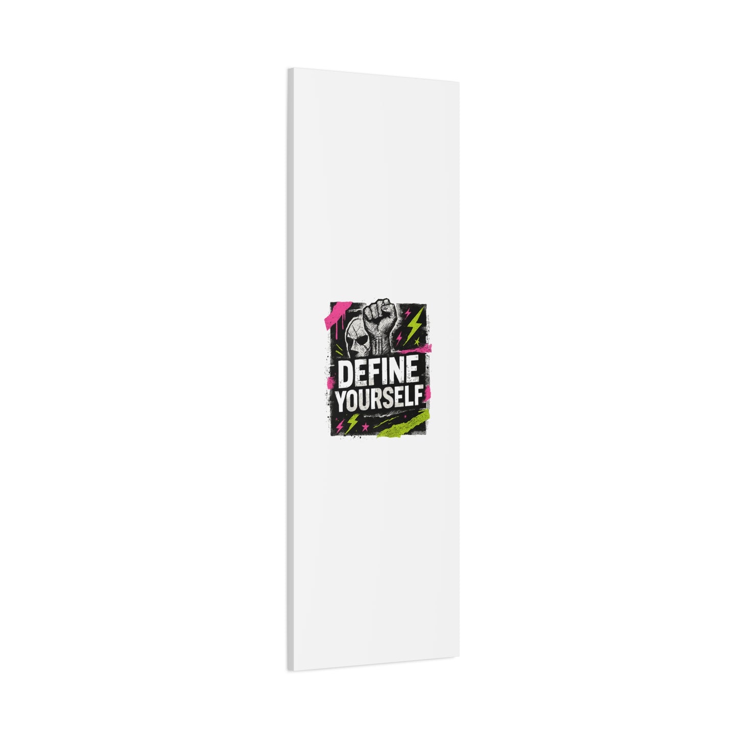 Define Yourself Canvas Wall Art — Bold Motivational Matte Print-Canvas-Haxberry-Printify