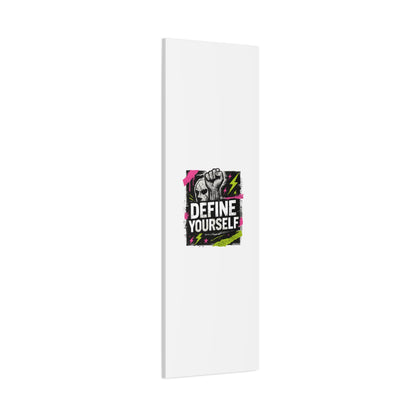 Define Yourself Canvas Wall Art — Bold Motivational Matte Print-Canvas-Haxberry-Printify