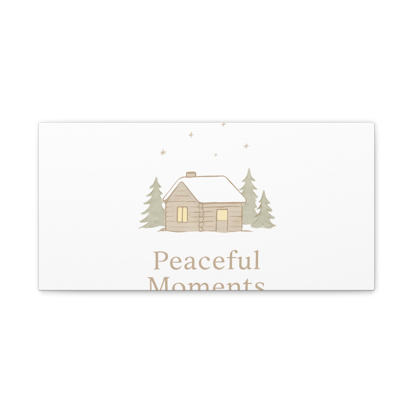 Peaceful Moments Cabin Canvas-Canvas-Haxberry-Printify