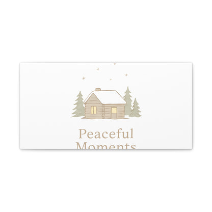 Peaceful Moments Cabin Canvas-Canvas-Haxberry-Printify