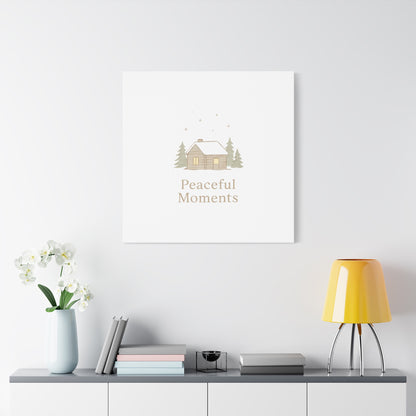 Peaceful Moments Cabin Canvas-Canvas-Haxberry-Printify