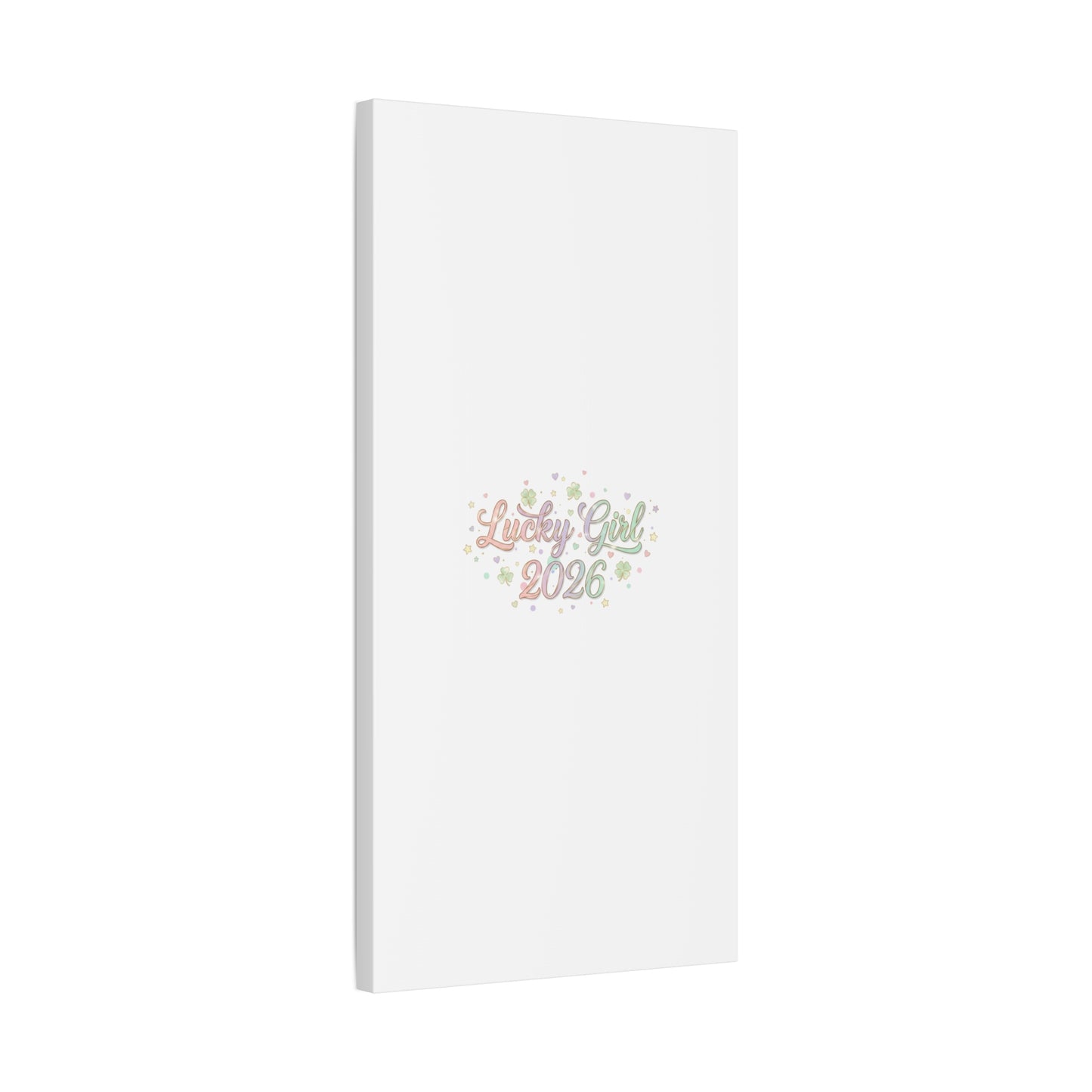Lucky Girl 2026 Canvas | Manifest Luck, Lucky Charms Wall Art-Canvas-Haxberry-Printify