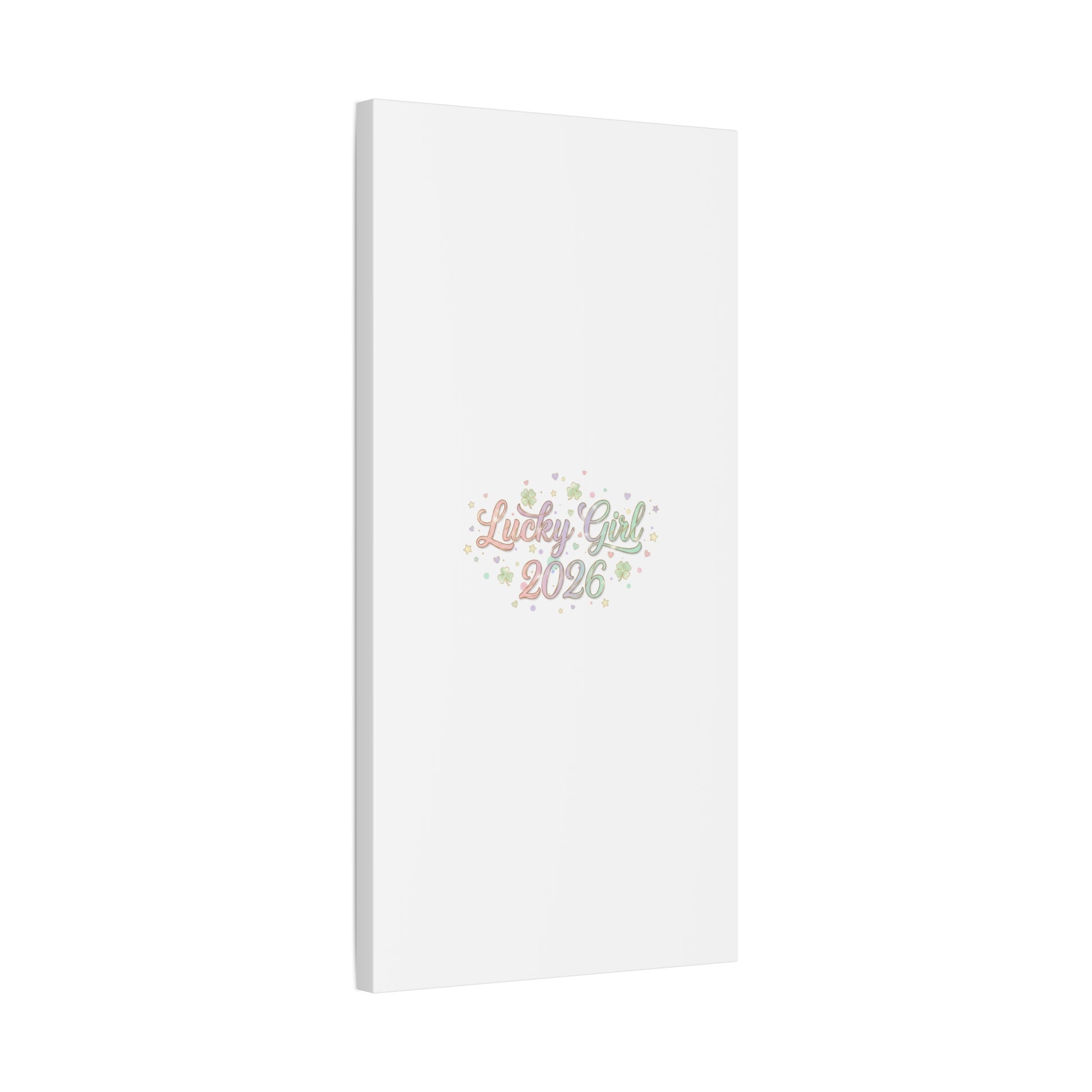Lucky Girl 2026 Canvas | Manifest Luck, Lucky Charms Wall Art-Canvas-Haxberry-Printify