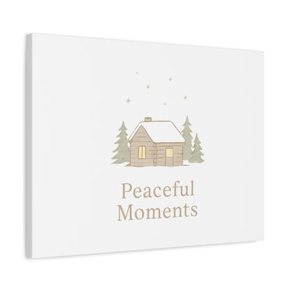 Peaceful Moments Cabin Canvas-Canvas-Haxberry-Printify