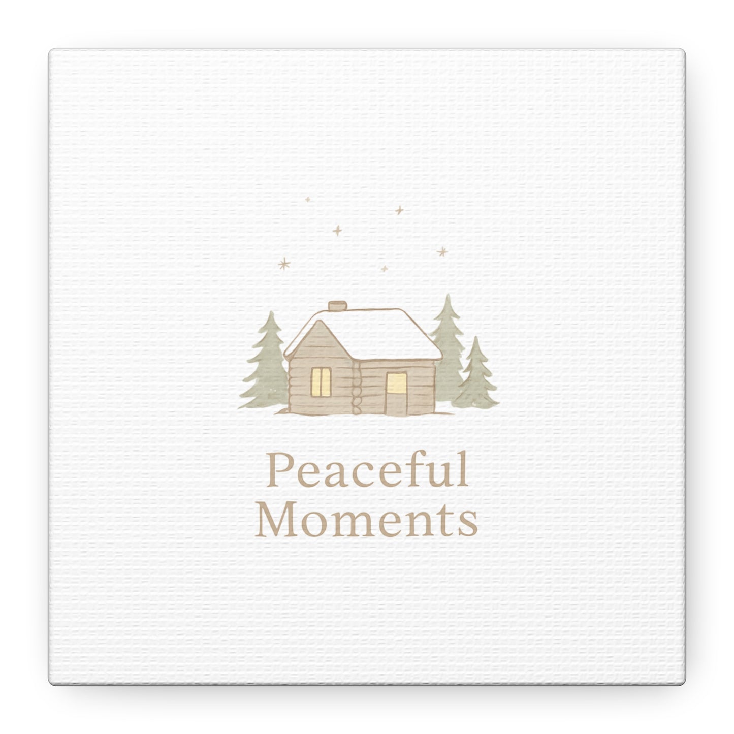 Peaceful Moments Cabin Canvas-Canvas-Haxberry-Printify