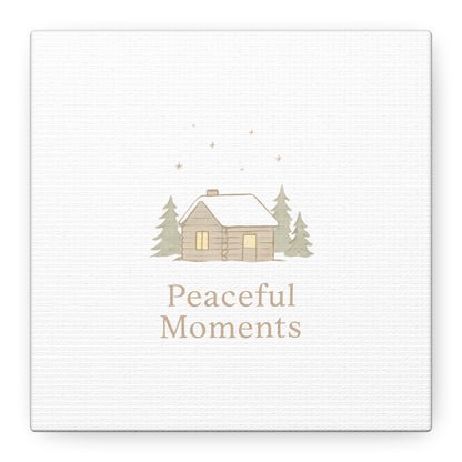 Peaceful Moments Cabin Canvas-Canvas-Haxberry-Printify