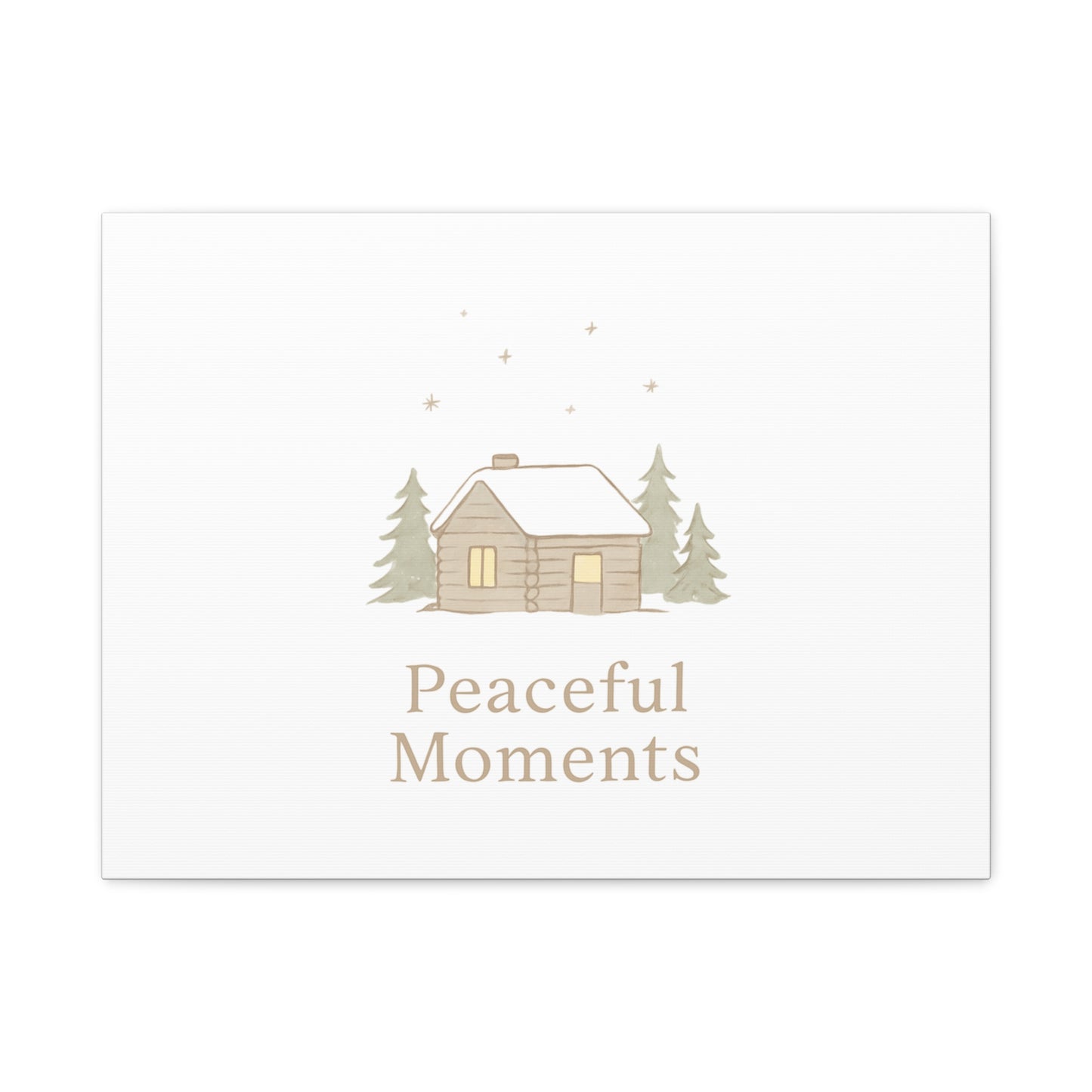 Peaceful Moments Cabin Canvas-Canvas-Haxberry-Printify