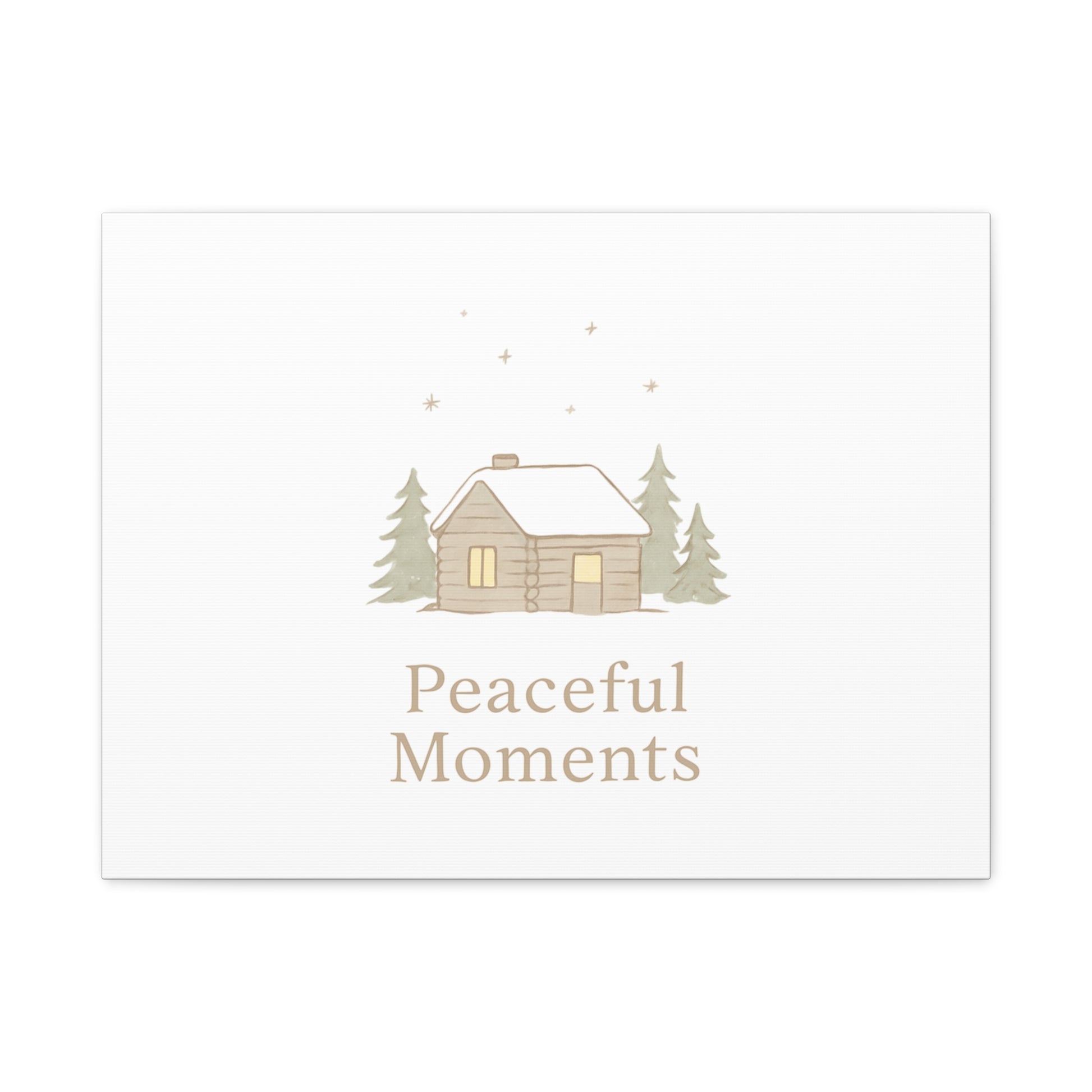 Peaceful Moments Cabin Canvas-Canvas-Haxberry-Printify