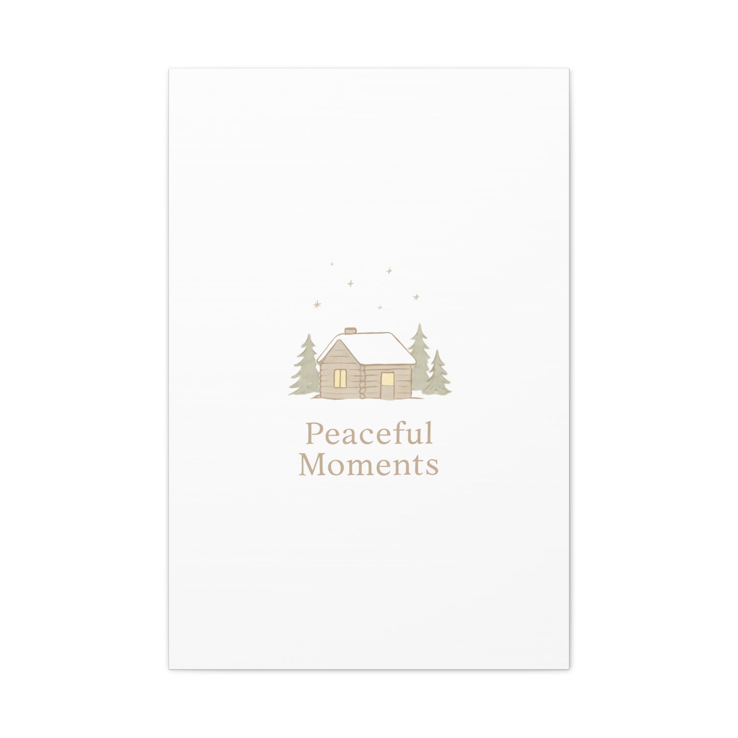 Peaceful Moments Cabin Canvas-Canvas-Haxberry-Printify