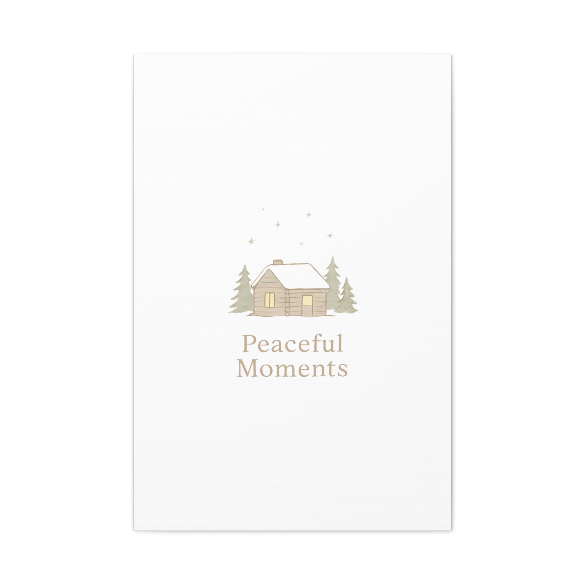 Peaceful Moments Cabin Canvas-Canvas-Haxberry-Printify