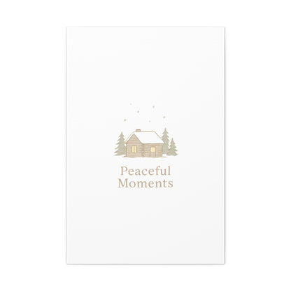 Peaceful Moments Cabin Canvas-Canvas-Haxberry-Printify