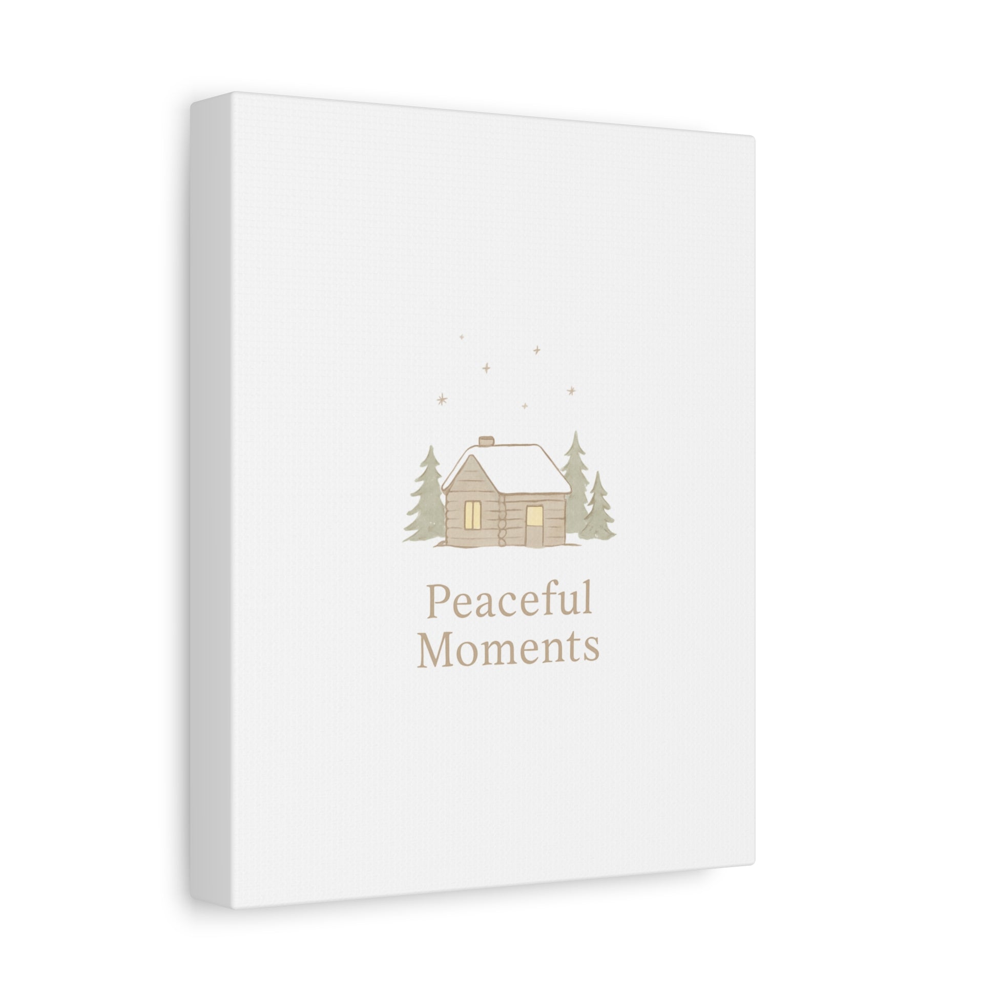 Peaceful Moments Cabin Canvas-Canvas-Haxberry-Printify