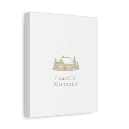 Peaceful Moments Cabin Canvas-Canvas-Haxberry-Printify