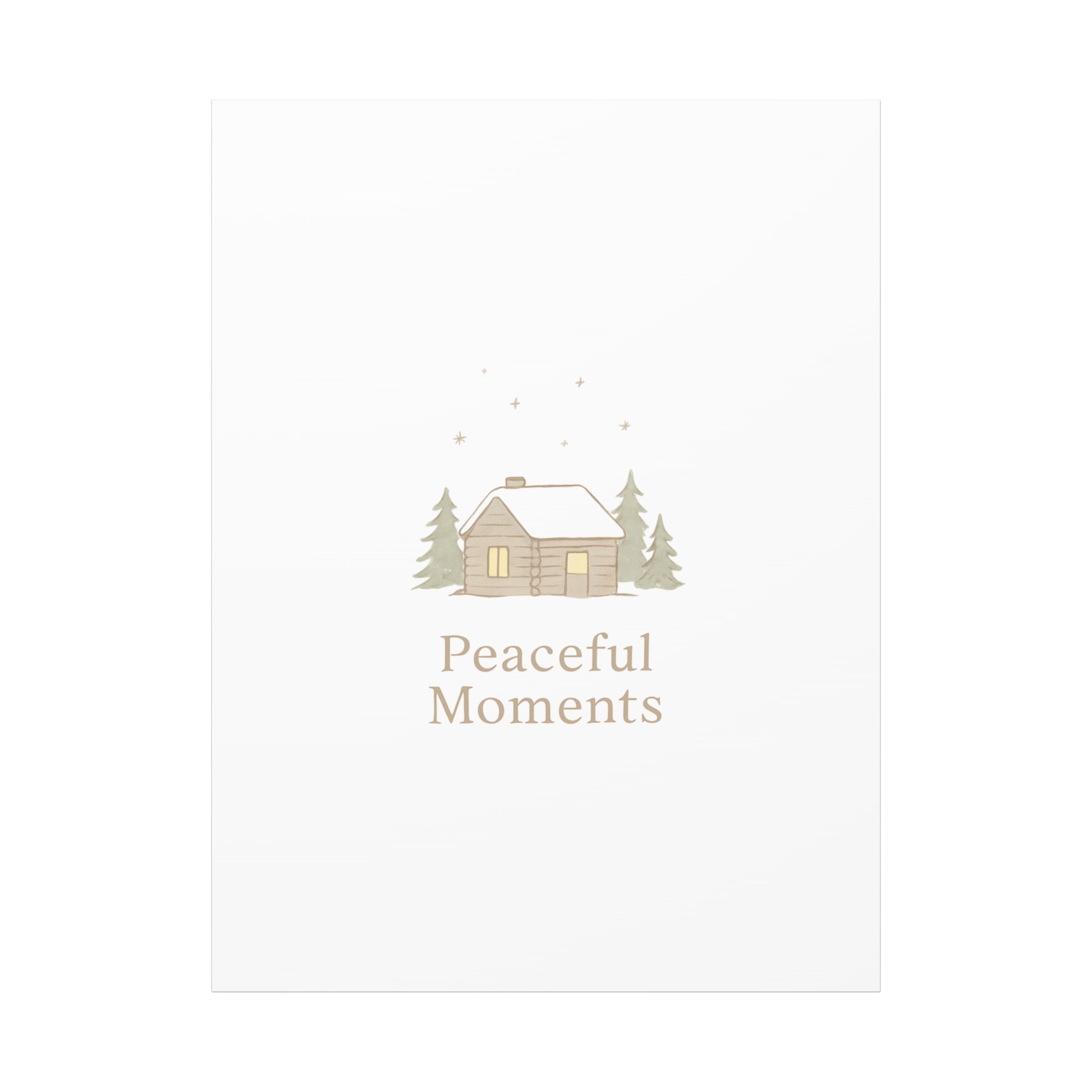 Peaceful Moments Cabin Canvas-Canvas-Haxberry-Printify