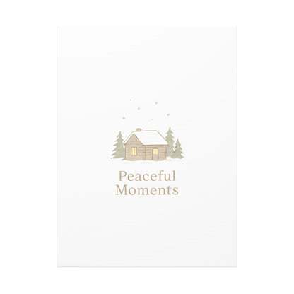 Peaceful Moments Cabin Canvas-Canvas-Haxberry-Printify