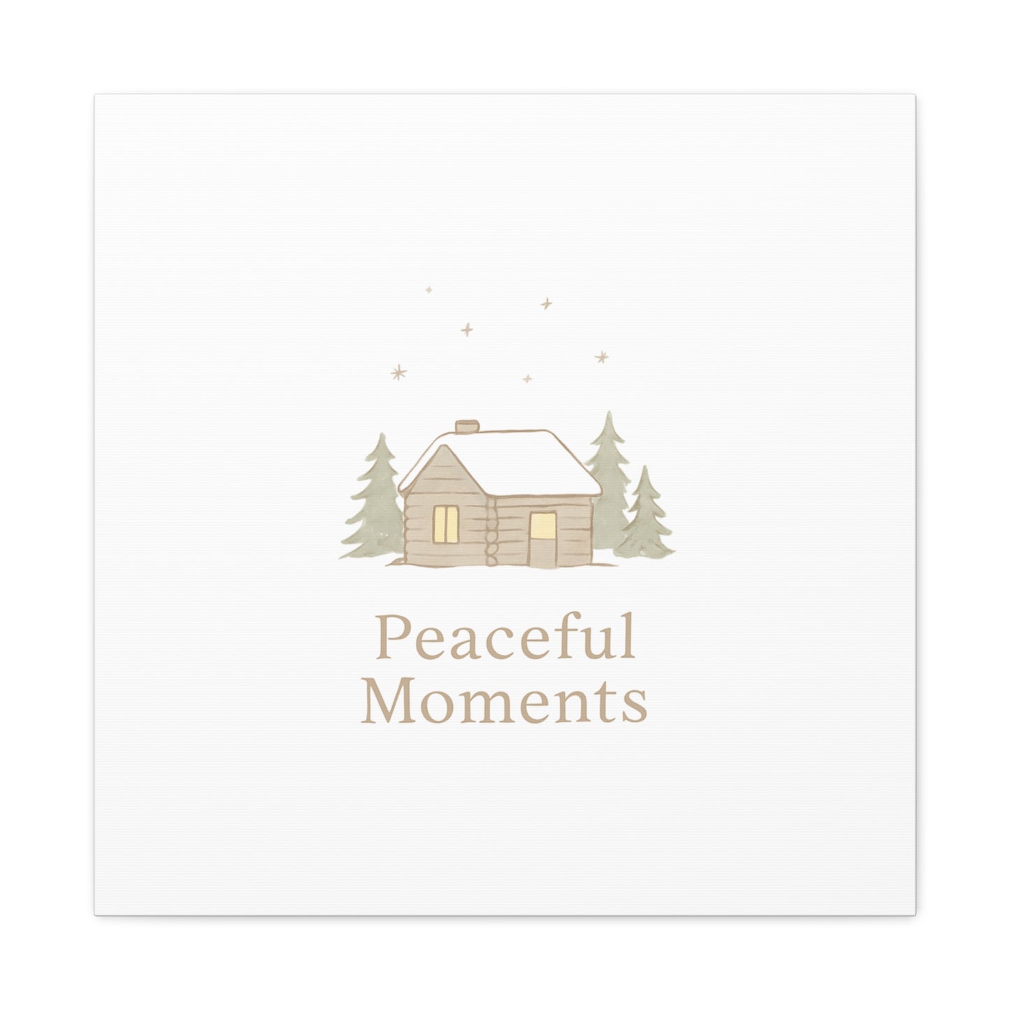 Peaceful Moments Cabin Canvas-Canvas-Haxberry-Printify