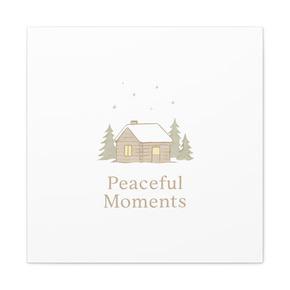 Peaceful Moments Cabin Canvas-Canvas-Haxberry-Printify