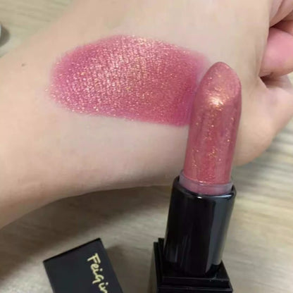 Fine glitter lipstick and eye shadow in one product