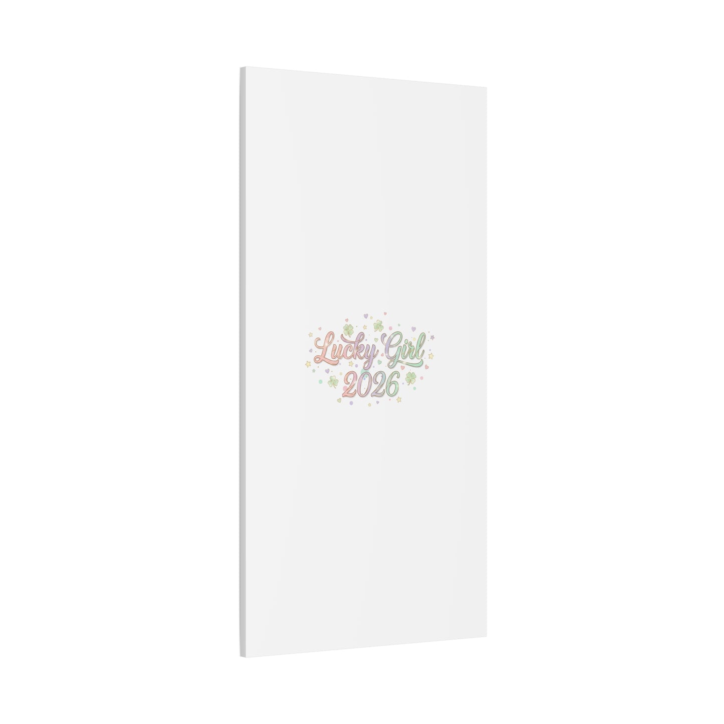 Lucky Girl 2026 Canvas | Manifest Luck, Lucky Charms Wall Art-Canvas-Haxberry-Printify