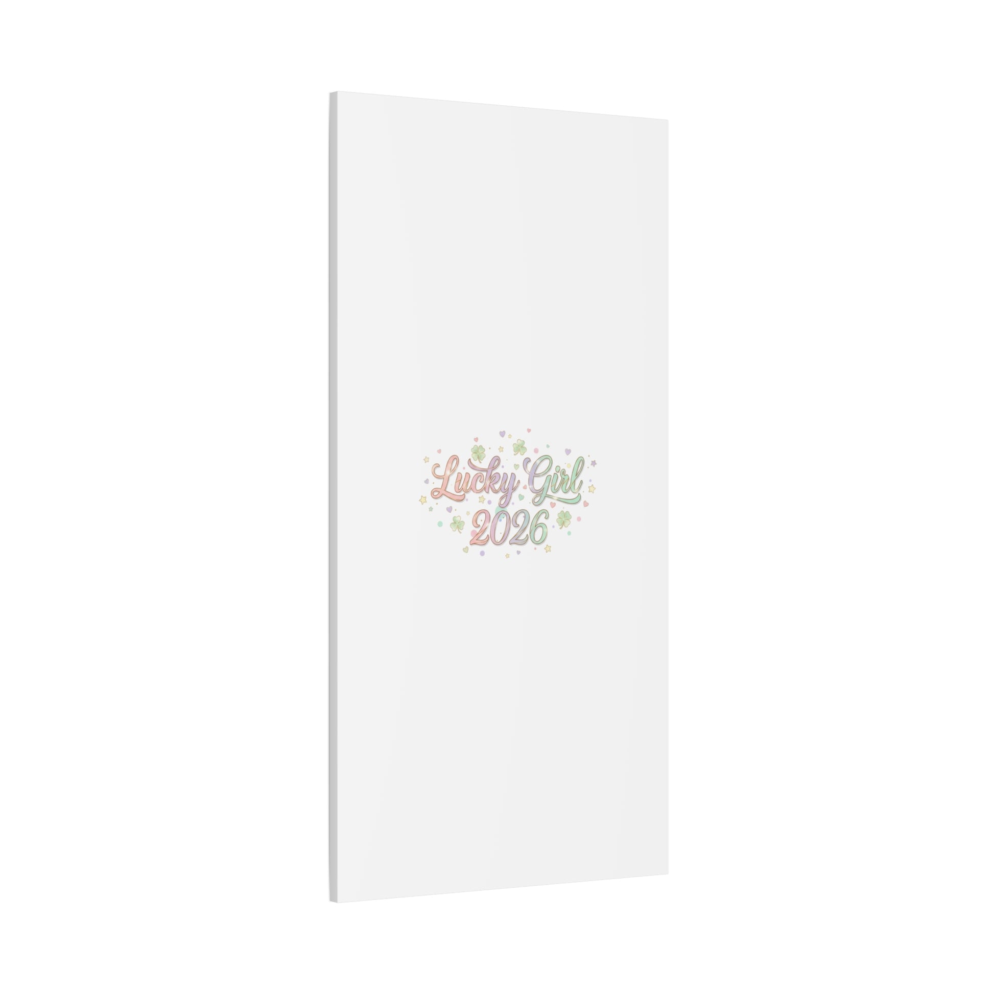 Lucky Girl 2026 Canvas | Manifest Luck, Lucky Charms Wall Art-Canvas-Haxberry-Printify