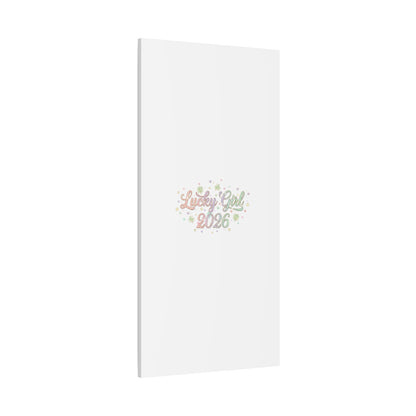 Lucky Girl 2026 Canvas | Manifest Luck, Lucky Charms Wall Art-Canvas-Haxberry-Printify