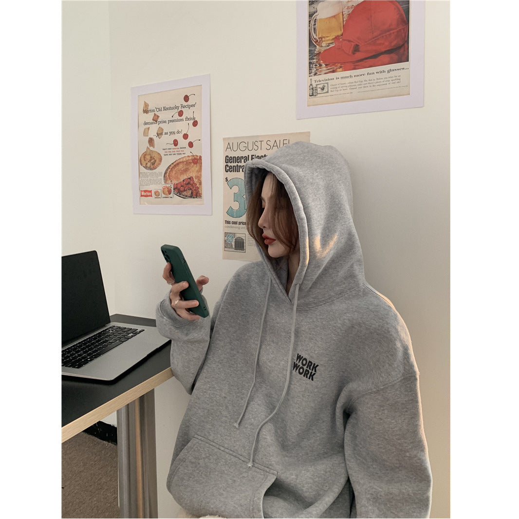 Womens Hooded Sweatshirt-Drees-Haxberry-Haxberry