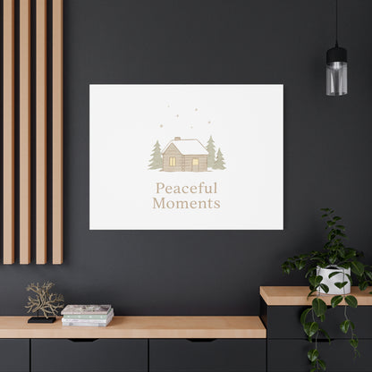 Peaceful Moments Cabin Canvas-Canvas-Haxberry-Printify
