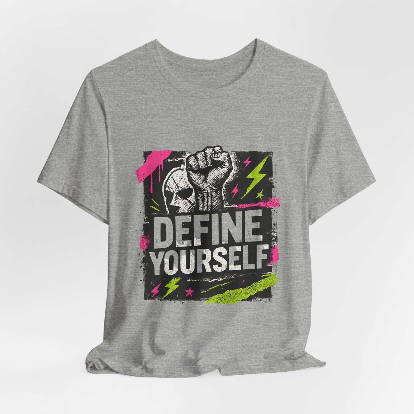 Define Yourself Graphic Tee — Empowerment Fist Shirt-T-Shirt-Haxberry-Printify